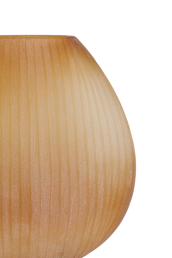 Light & Living Vaas 43x16x43 cm SANTINO glas mat amber