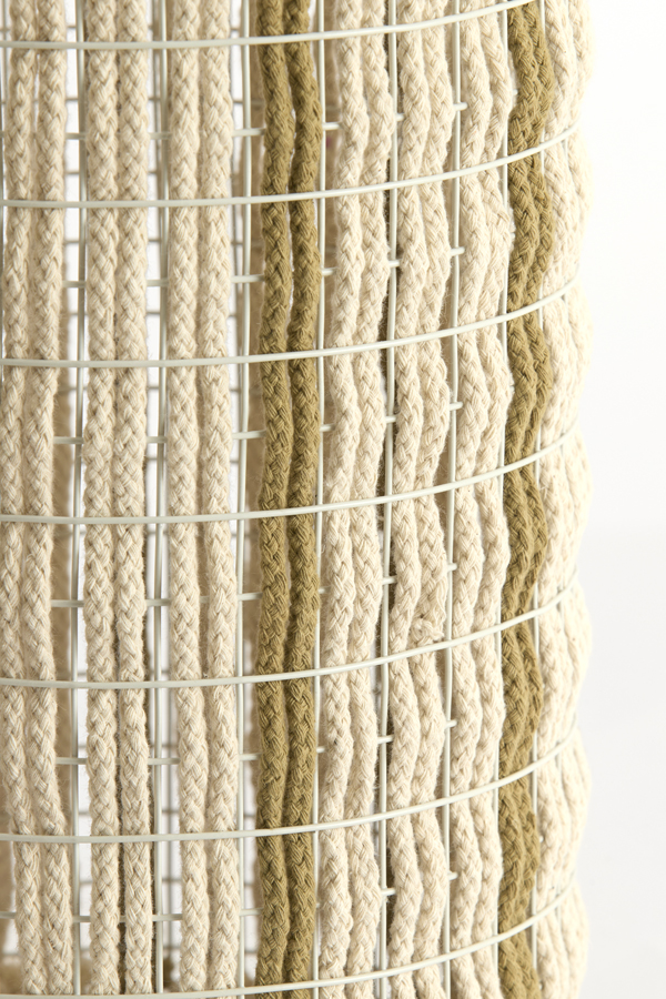 Light & Living Kap cilinder 21-21-31,5 cm SIMBELIN crème+olijf groen