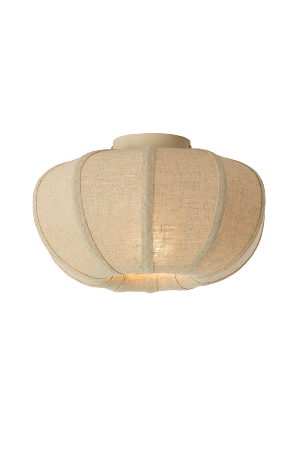 Light & Living Plafonnière Ø30x18 cm ZOSIA linnen naturel