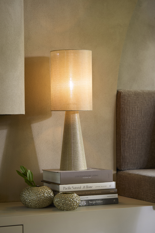 Light & Living Theelicht Ø16,5x9,5 cm CAREZZA keramiek taupe