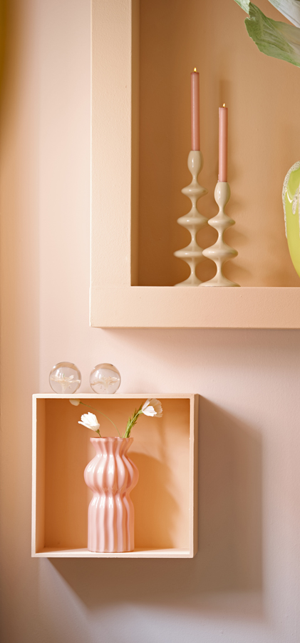 Light & Living Vaas Ø14x28 cm TERENTO glas roze