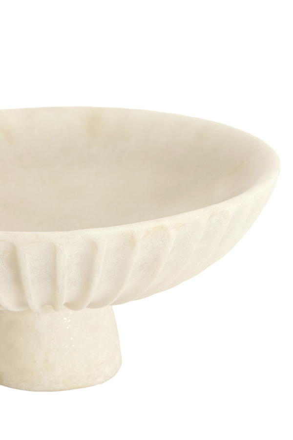 Light & Living Schaal op voet Ø38x18 cm SHILA crème