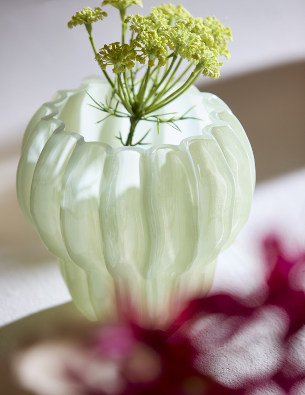 Light & Living Vaas Ø17,5x16 cm RODENGO glas mint groen