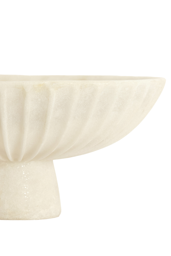 Light & Living Schaal op voet Ø30,5x15,5 cm SHILA crème