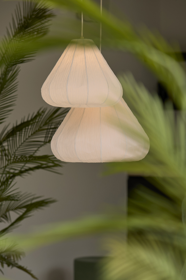 Light & Living Hanglamp Ø45x36 cm SARELLA papier wit