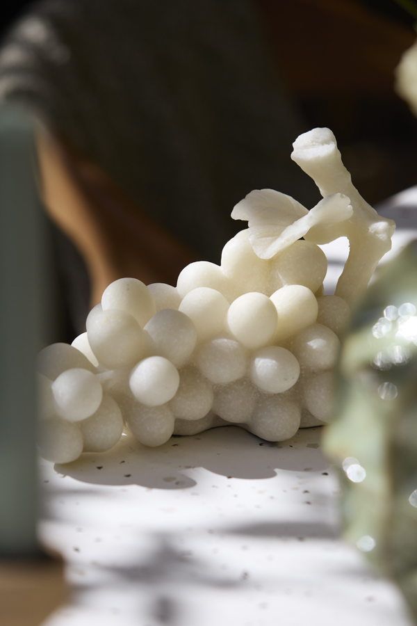 Light & Living Ornament 24x11,5x15 cm GRAPE crème