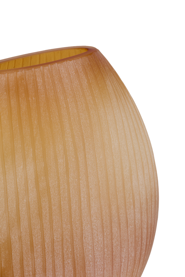 Light & Living Vaas 43x16x43 cm SANTINO glas mat amber
