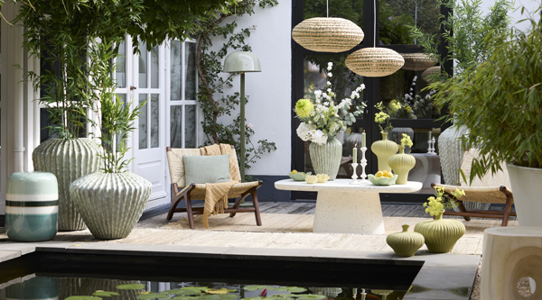 Light & Living Vloerlamp Ø40x155 cm MARIVET olijf groen+licht groen