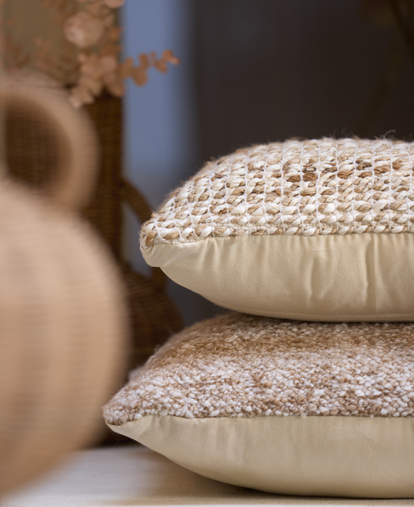 Light & Living Kussen 45x45 cm JOLITA jute naturel-bruin