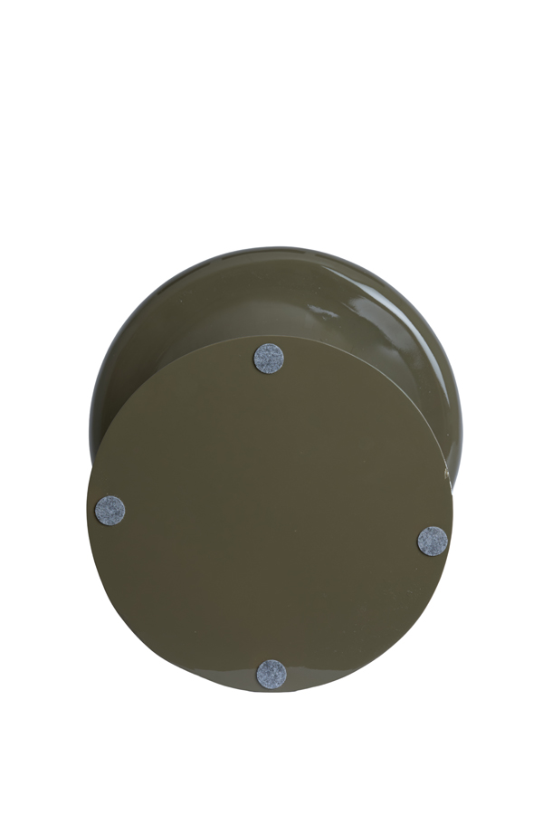Light & Living Bijzettafel Ø40x51 cm TABOA glans taupe