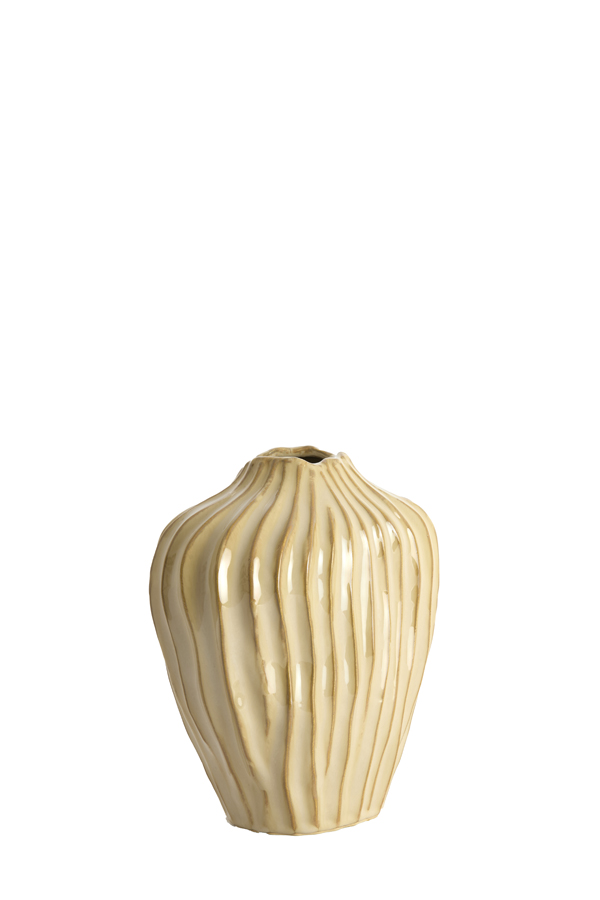 Light & Living Vaas deco 21x13x25 cm VECHHIA keramiek licht bruin