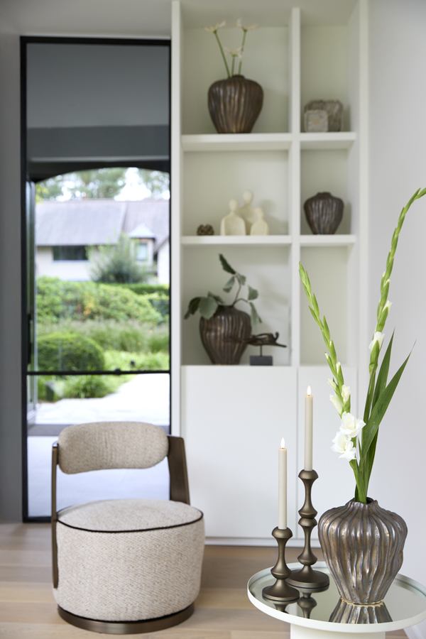 Light & Living Vaas deco Ø22x25 cm VECHHIA keramiek antiek brons