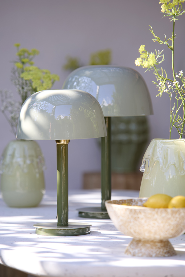 Light & Living Tafellamp Ø25x37 cm MARIVET olijf groen+licht groen