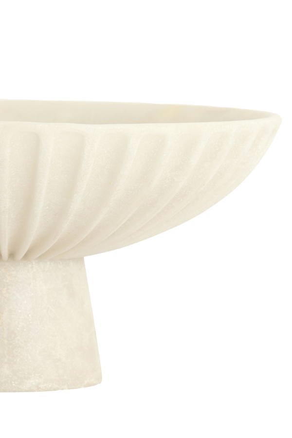 Light & Living Schaal op voet Ø38x18 cm SHILA crème