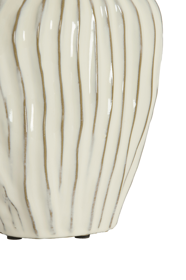 Light & Living Vaas deco 21x13x25 cm VECHHIA keramiek crème