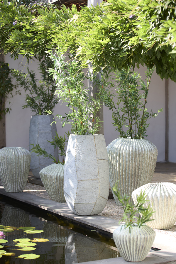 Light & Living Vaas deco Ø52x65 cm CACTI glans mint groen