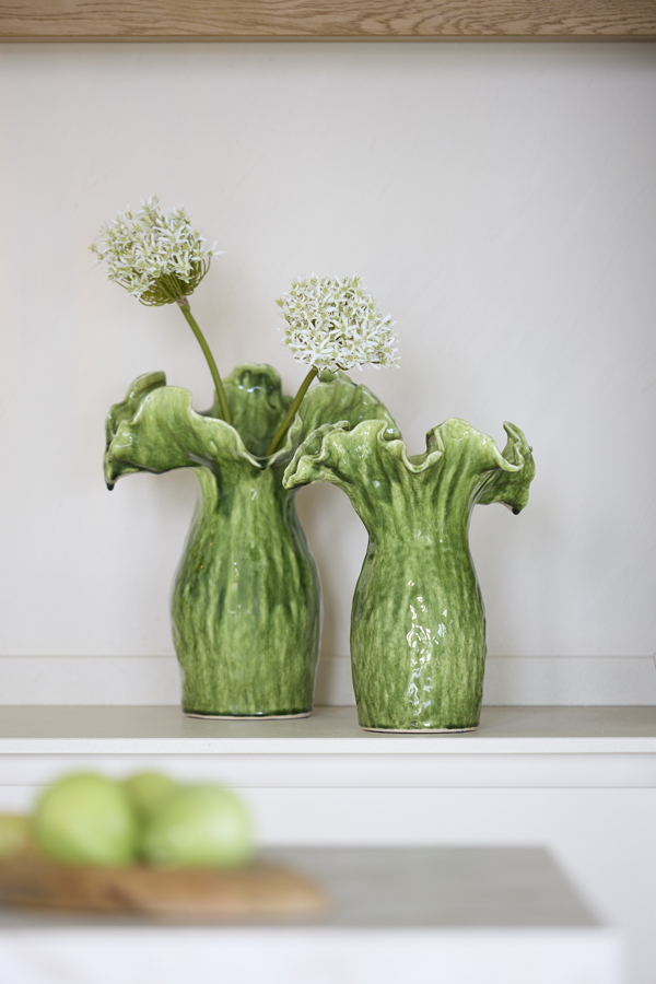 Light & Living Vaas deco 31x24,5x35,5 cm VIVEIRO keramiek groen