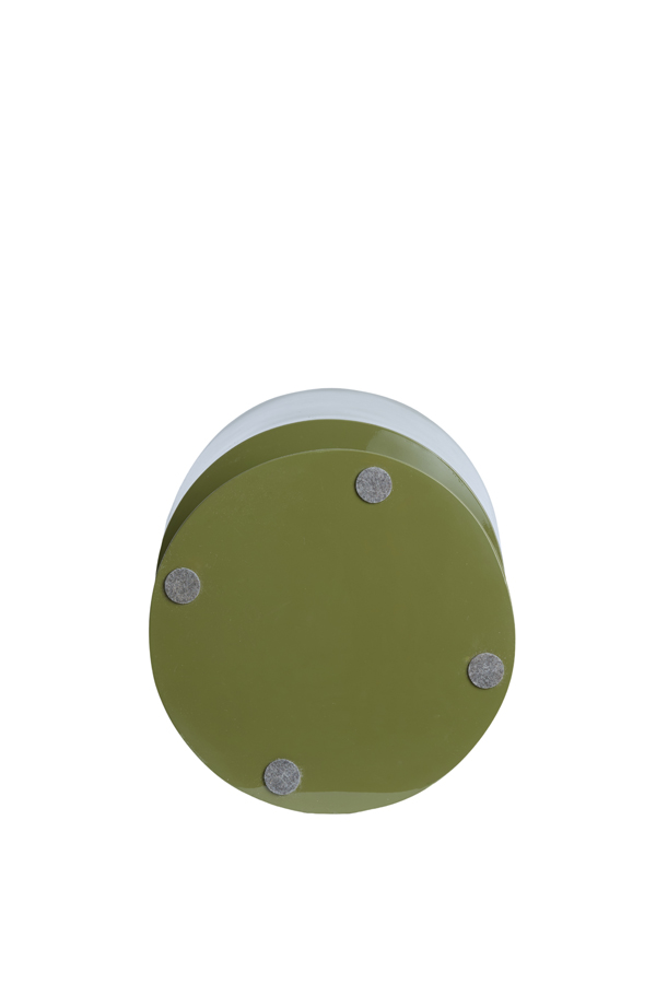 Light & Living Bijzettafel Ø30x49 cm NYSA glans olijf groen