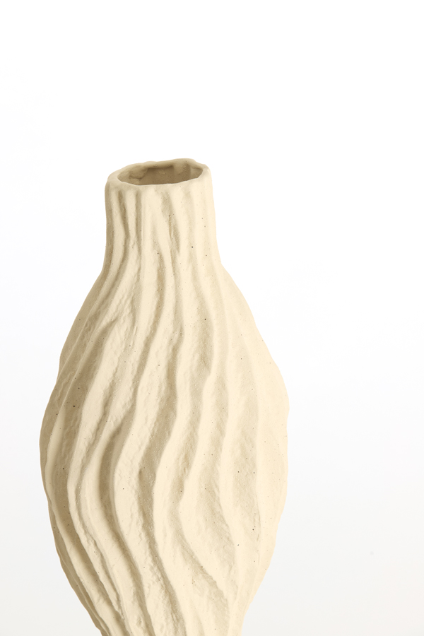 Light & Living Vaas deco 21,5x21x76 cm VANIA keramiek crème