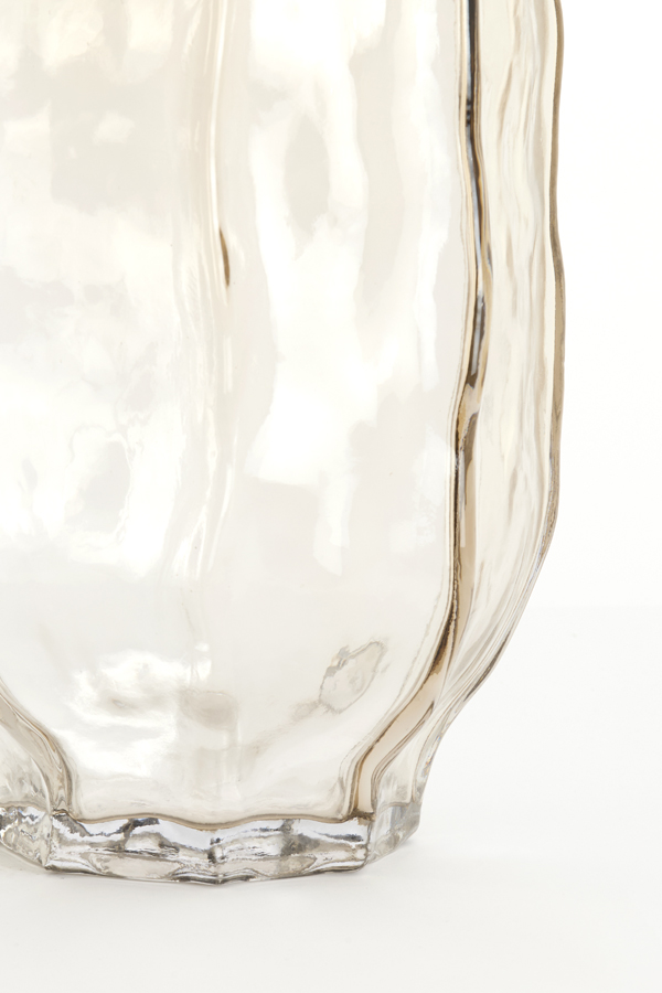 Light & Living Vaas Ø25x44,5 cm TEJEDA glas transparant licht bruin