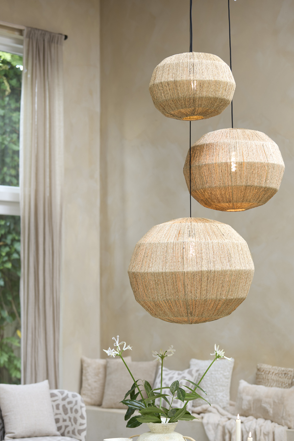 Light & Living Hanglamp Ø40x40 cm JUNNA jute naturel