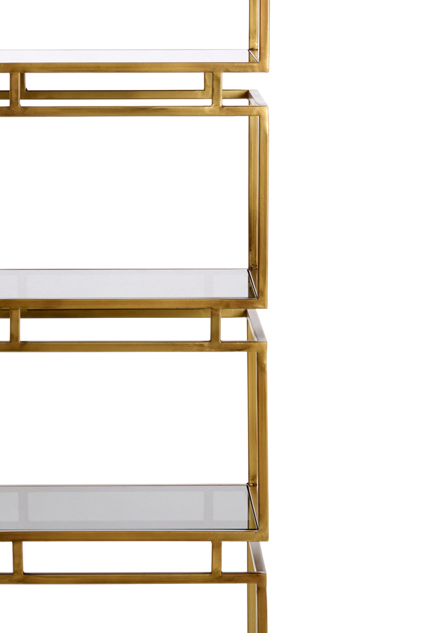Light & Living Kast 5L 45x35x180 cm LUCAMBO glas smoke+antiek brons