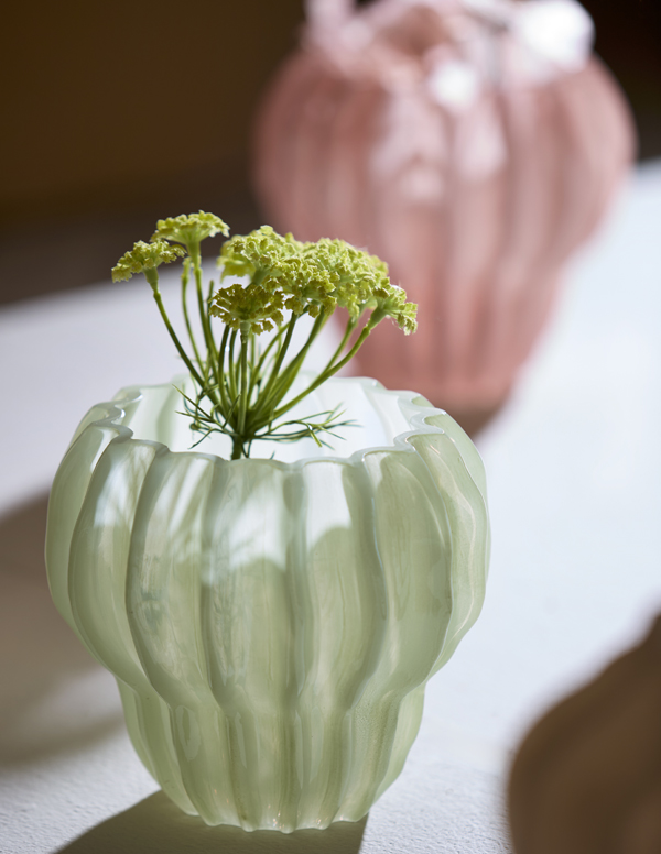 Light & Living Vaas Ø17,5x16 cm RODENGO glas mint groen