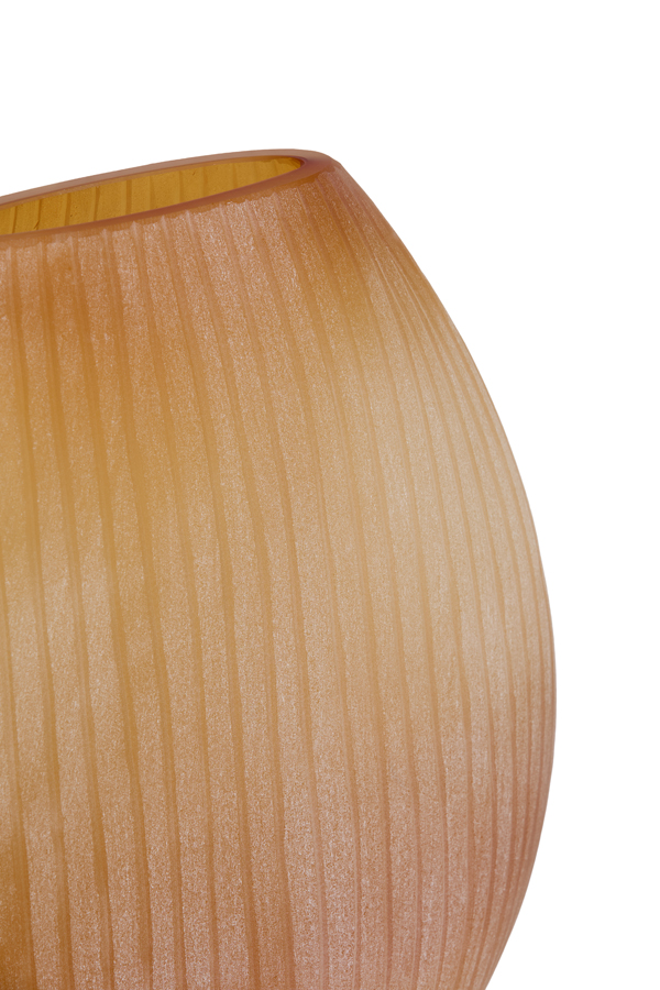 Light & Living Vaas 33x13x33,5 cm SANTINO glas mat amber