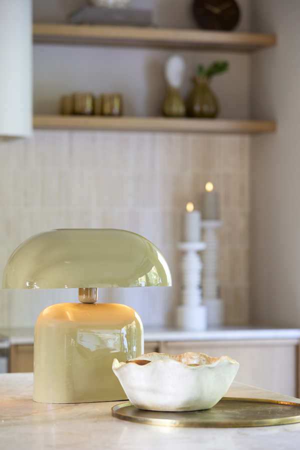Light & Living Schaal 26x26x10,5 cm GASPAR keramiek crème+roest
