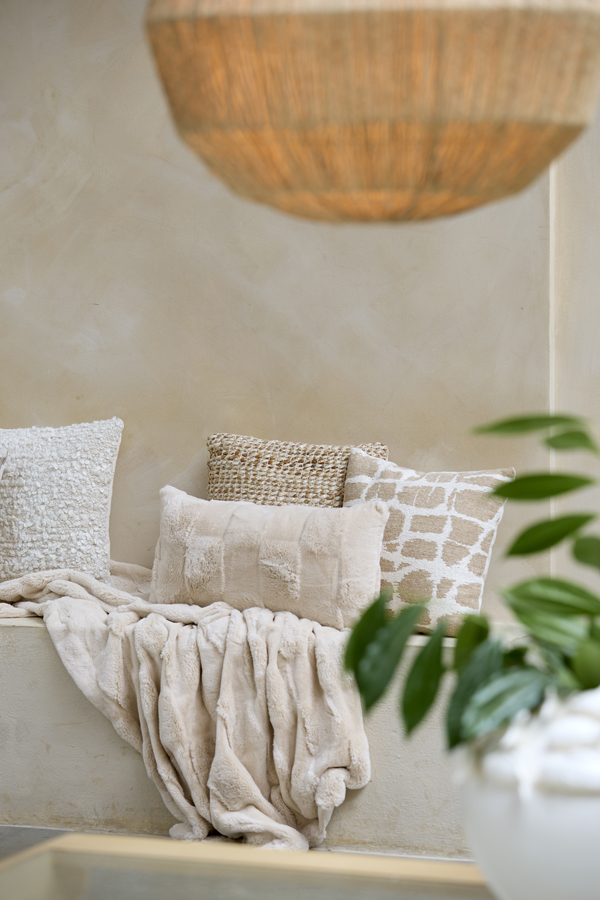 Light & Living Kussen 42x42 cm XATIVA zand-crème
