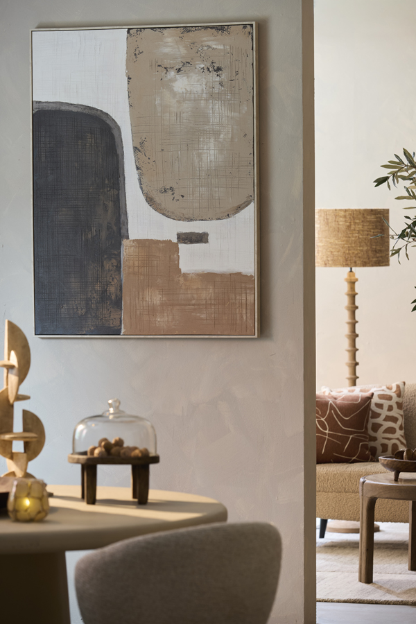 Light & Living Wandornament 90x3x120 cm ZIRELLE crème+zand+bruin