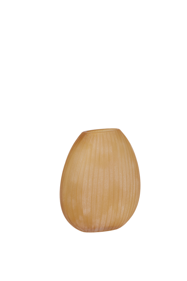 Light & Living Vaas 33x13x33,5 cm SANTINO glas mat amber