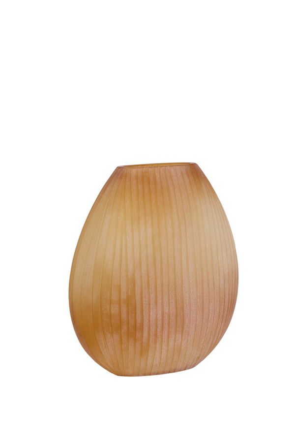 Light & Living Vaas 43x16x43 cm SANTINO glas mat amber