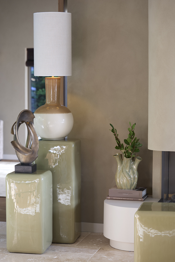Light & Living Ornament 20x19,5x47 cm LAVINIA antiek brons+zwart