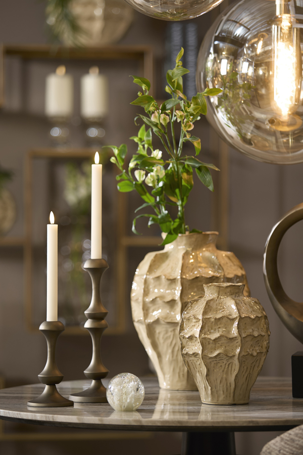Light & Living Kandelaar Ø12x29 cm ISARA bruin-brons