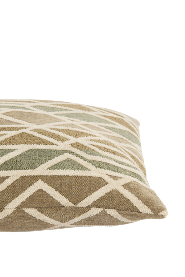 Light & Living Kussen 45x45 cm FULDOS mint groen+crème veren gevuld