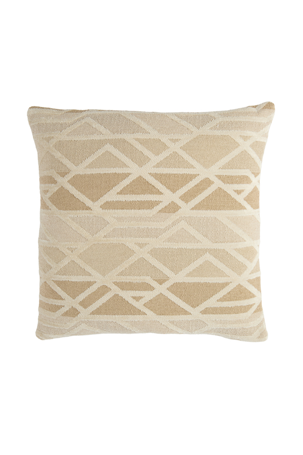 Light & Living Kussen 45x45 cm FULDOS beige+crème veren gevuld