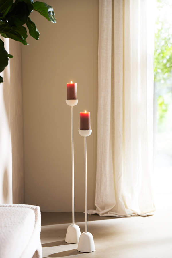Light & Living Kaarsenhouder Ø12x80 cm OFELIA crème