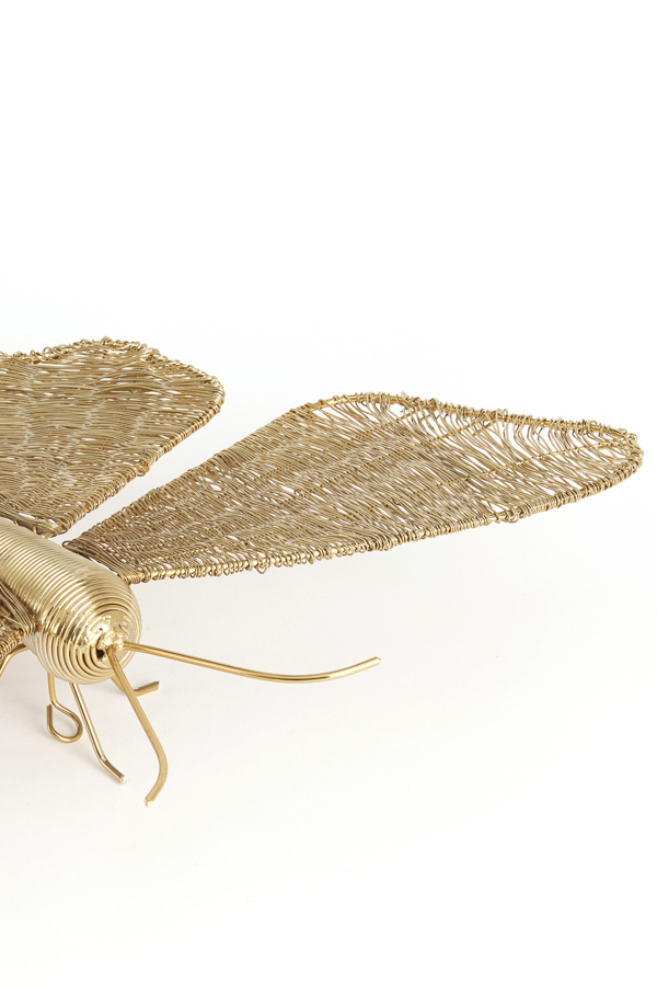 Light & Living Wandornament 40x25x8 cm BUTTERFLY goud