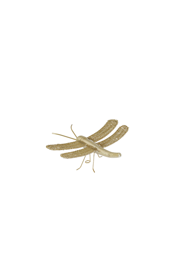 Light & Living Wandornament 25x22x7 cm DRAGONFLY goud