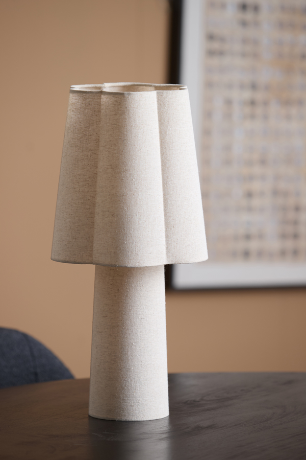 Light & Living Tafellamp Ø25x50 cm MUSABY linnen naturel