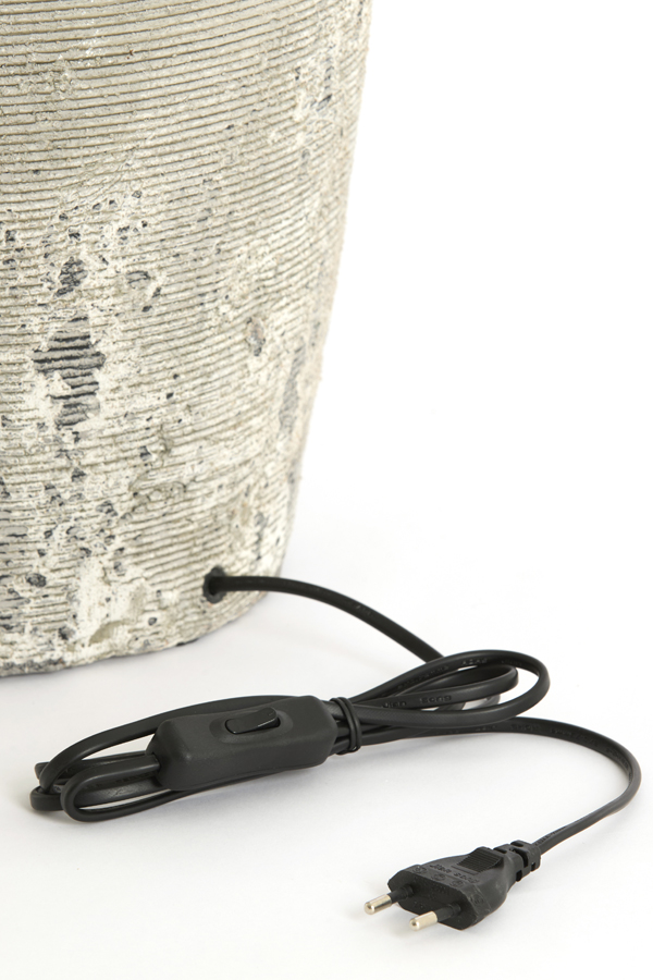Light & Living Lampvoet Ø28x70 cm LUCENTE keramiek textuur grijs