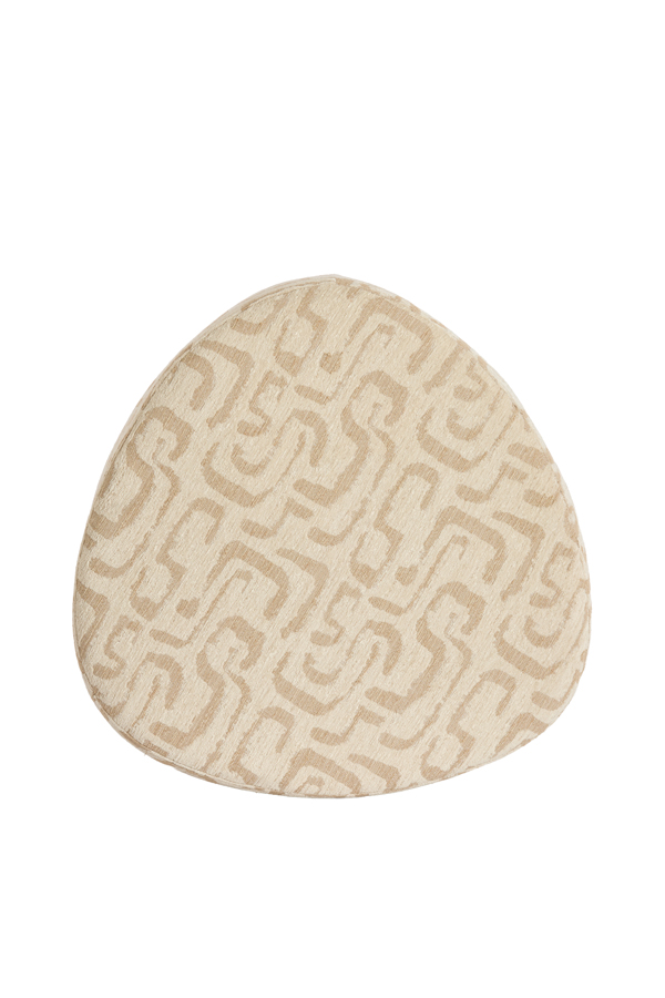 Light & Living Poef 68x68x35 cm LIBERIA beige+zand