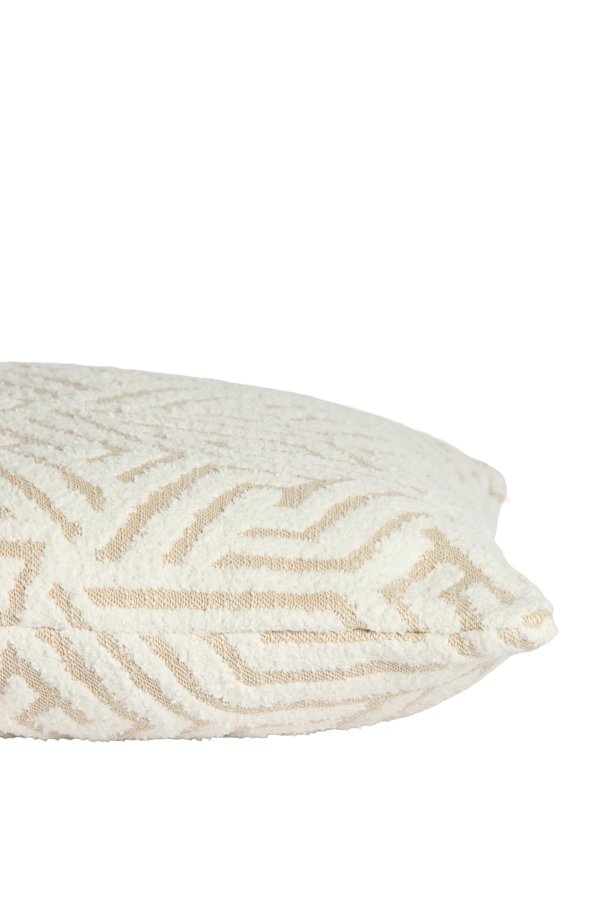 Light & Living Kussen 45x45 cm VEVEY beige+crème veren gevuld