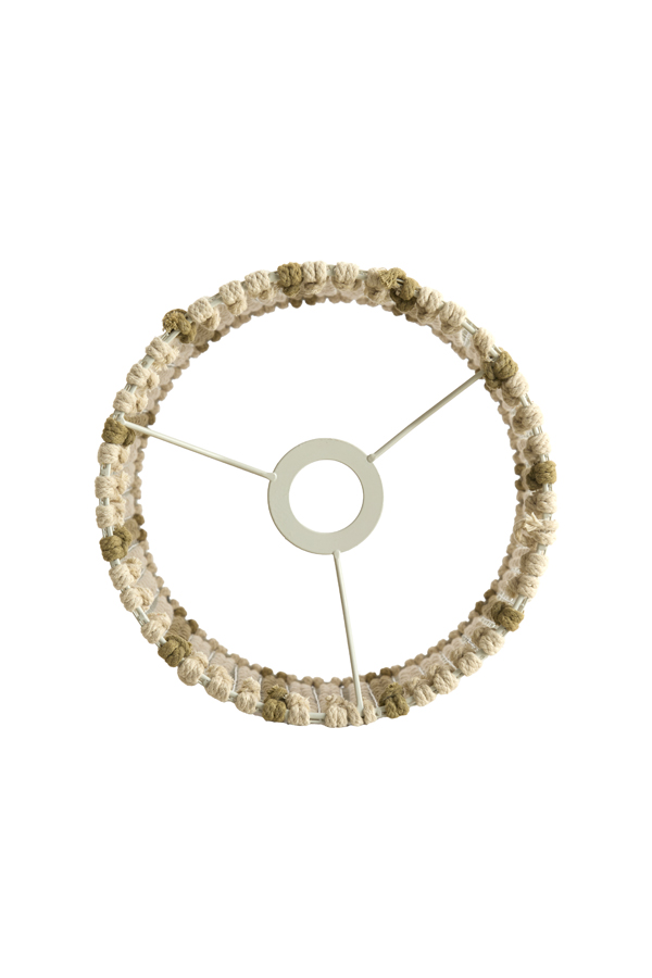 Light & Living Kap cilinder 26-26-36,5 cm SIMBELIN crème+olijf groen