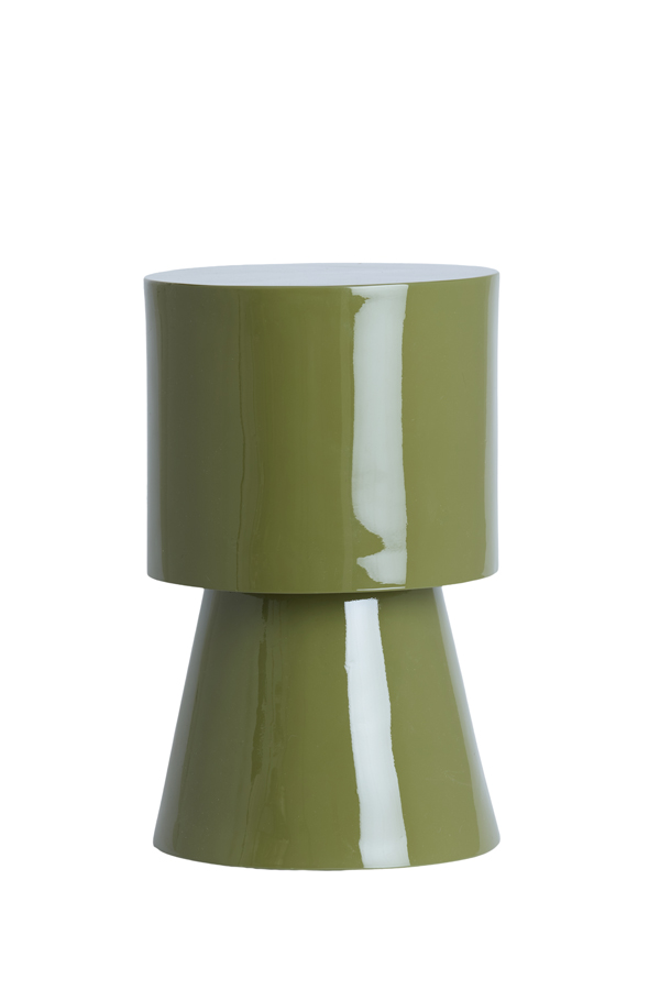 Light & Living Bijzettafel Ø30x49 cm NYSA glans olijf groen