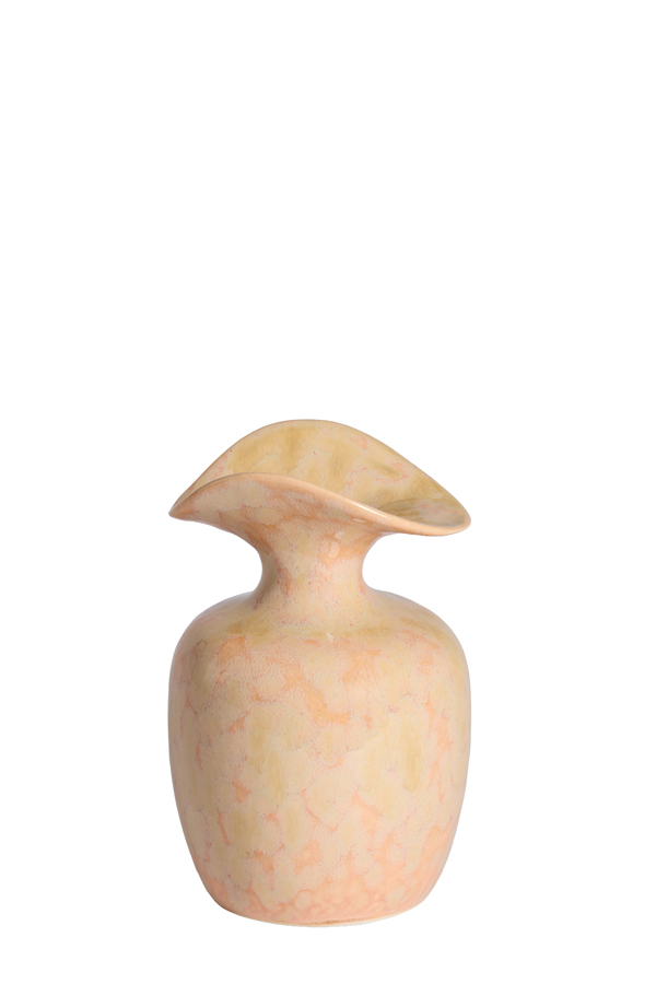 Light & Living Vaas deco Ø14x21 cm MARILLO keramiek licht perzik