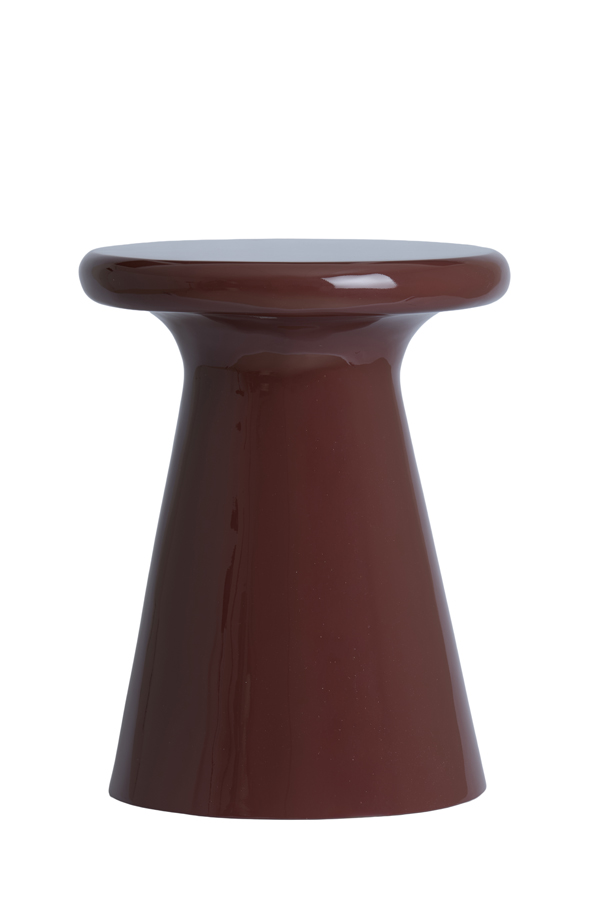 Light & Living Bijzettafel Ø40x51 cm TABOA glans bordeaux