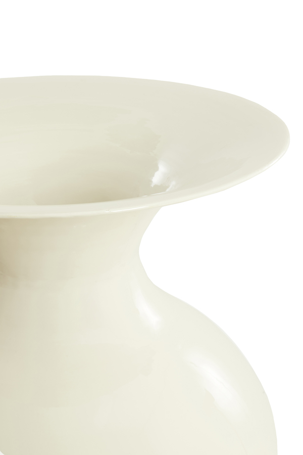 Light & Living Vaas deco Ø45x71 cm BOLULLA glans crème