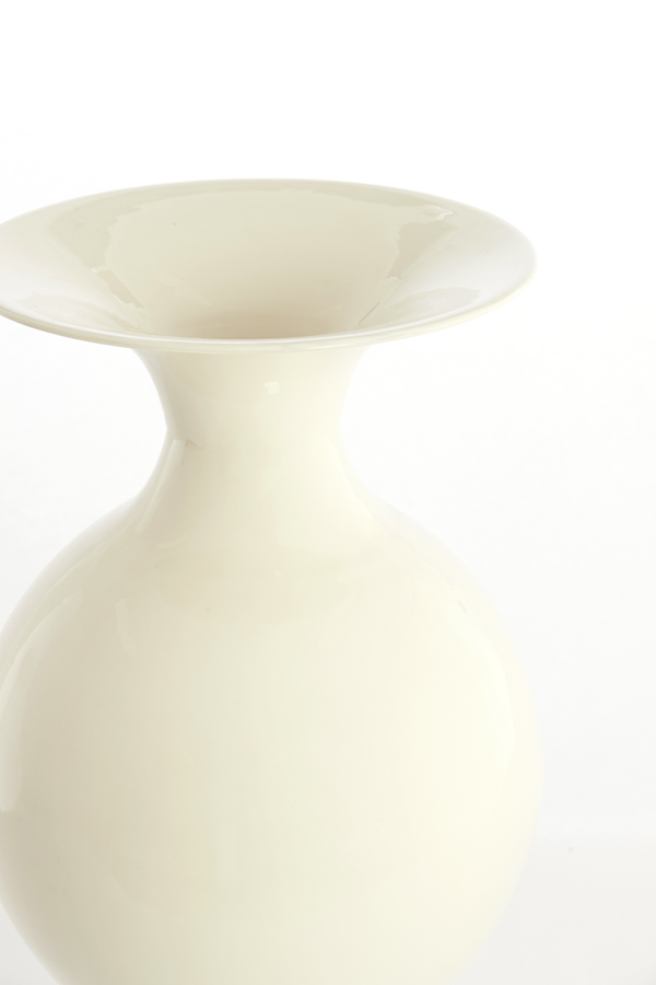 Light & Living Vaas deco Ø68x100 cm BOLULLA glans crème